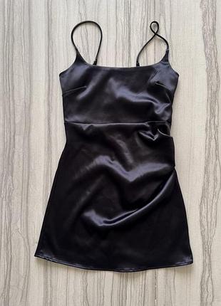 Сукня міні чорна zara 5
