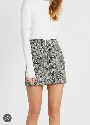 Коротка джинсова спідниця  topshop8(36)  юбка жіноча ,стильна коротка спідниця на блискавці