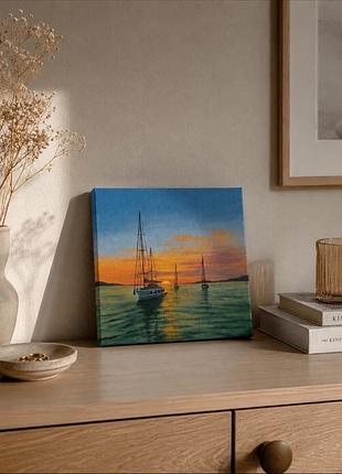 Картина акрилом 20×20