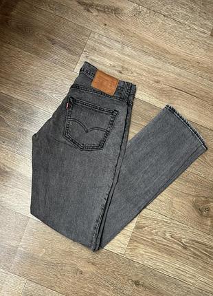 Джинси чоловічі levi's premium 511 slim fit men's jeans w30 l34, графітові (темно-сірі)