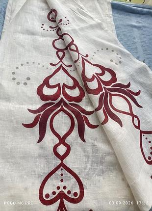 Шторы с рисунком лен
