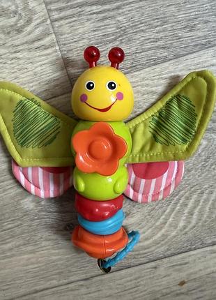 Музичне брязкальце-тріскачка «метелик» від бренду limo toy