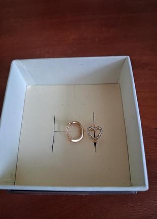 Серьги медицинское золото 3