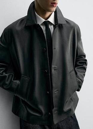 Куртка из натуральной кожи zara man