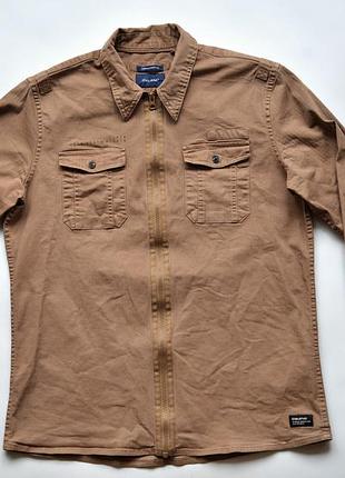 Милитари рубашка blend coyote zip s/m