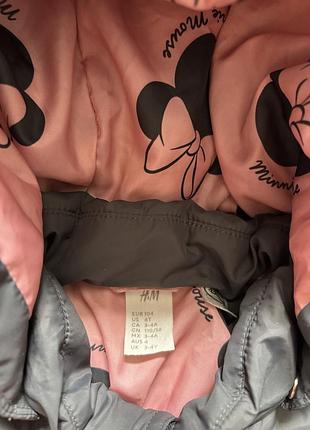 Дута куртка h&m minnie mouse 104 6