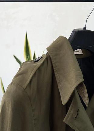Класичний двобортний тренч (плащ) zadig & voltaire кольору хакі