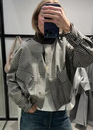 Куртка бомбер zara м, м/l 3
