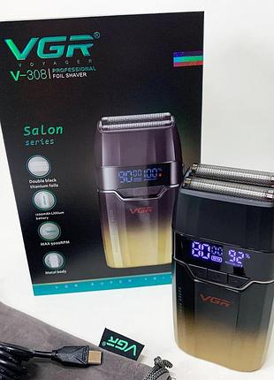 Электробритва vgr v-308 gold шейвер 5