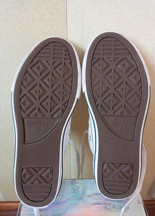 Белые кожаные кеды converse р.34 5