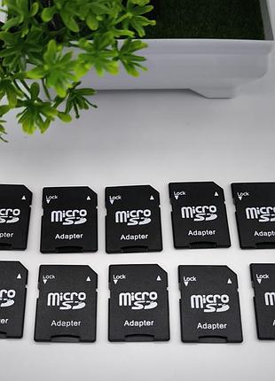 Адаптер перехідник micro sd на sd 10 шт нові для пк, ноутбуку