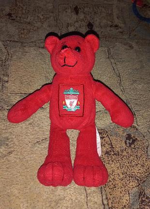 Маленькая игрушка красный медведь мишка футбольного клуба ливерпуль liverpool you'll never walk alone
