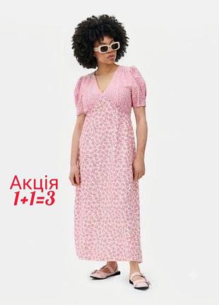 Вискозное миди платье primark