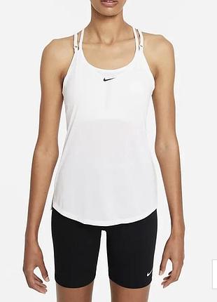 Майка nike training one dri-fit elastika p s в белом цвете