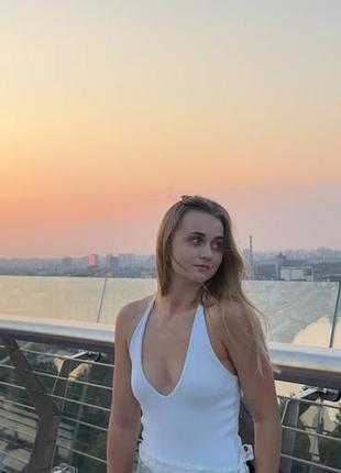 Біле боді zara 2