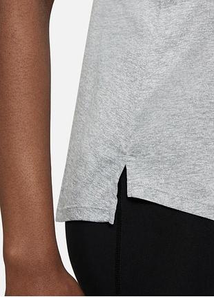 Майка nike training one dri-fit elastika p s в сером цвете 5