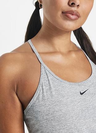 Майка nike training one dri-fit elastika p s в сером цвете 4