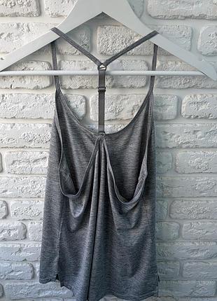 Майка nike training one dri-fit elastika p s в сером цвете 7