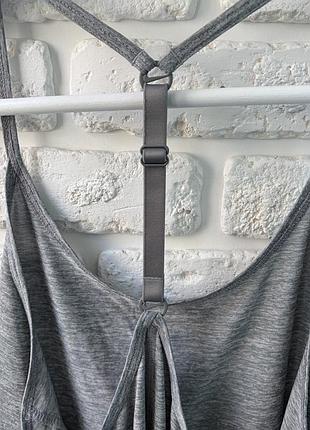 Майка nike training one dri-fit elastika p s в сером цвете 8