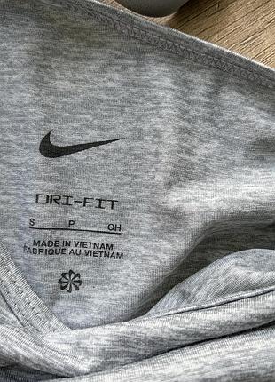 Майка nike training one dri-fit elastika p s в сером цвете 9