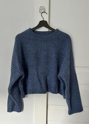 Укорочений в'язаний светр оверсайз h&m