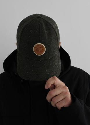 Чудова,чоловіча твідова кепка timberland кольору хакі,