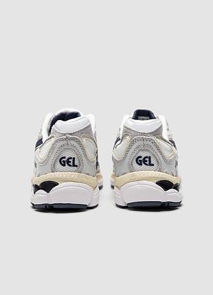 Asics gel-nyc white/ midnight 4