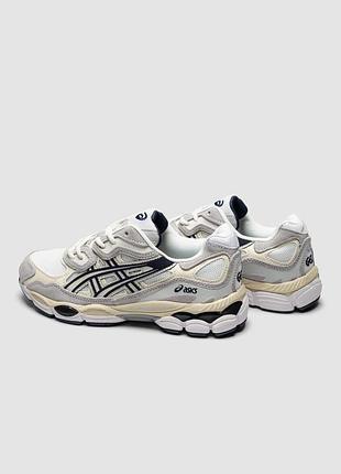 Asics gel-nyc white/ midnight 5