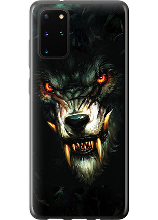 Чехол на samsung galaxy s20 plus дьявольский волк из пластика fch_0020333