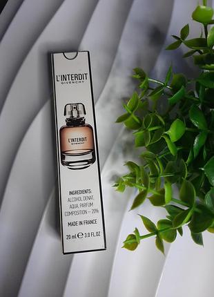 Східно-квітковий, густий та шлейфовий аромат givenchy l'interdit 20 мл