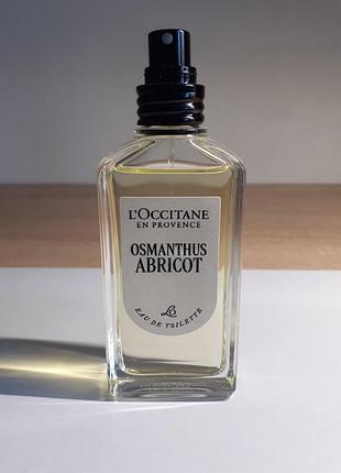 L`occitane en provence osmanthus abricot eau de toilette