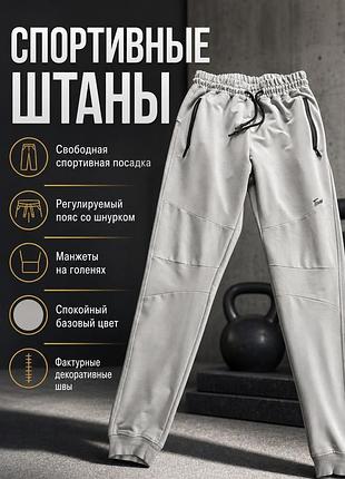 Спортивні штани teamv / джоггери (розмір s, світло-сірі)