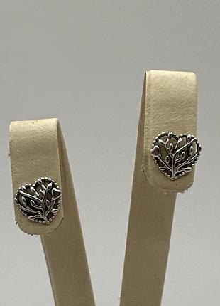 Серьги серебро 925 cava