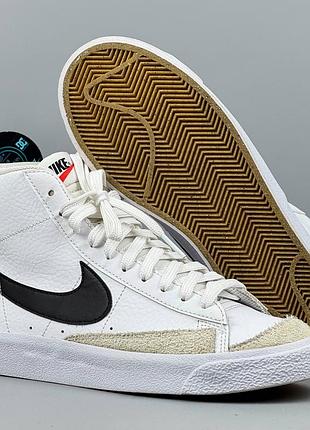 Nike blazer mid 77 кеды кеди кроссовки кросівки обувь взуття шкіра черевики демисезон ботинки кожа классика блейзер найк sb 633