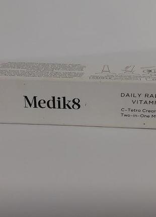 Medik8 daily radiance vitamin c c-tetra spf 30 антиоксидантний крем для обличчя.