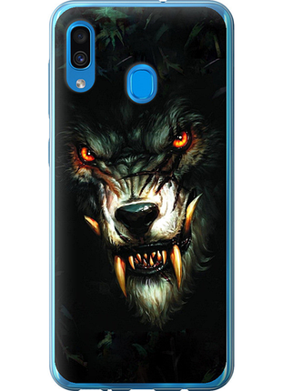 Чехол на samsung galaxy a30 2019 a305f дьявольский волк из пластика fch_0020273