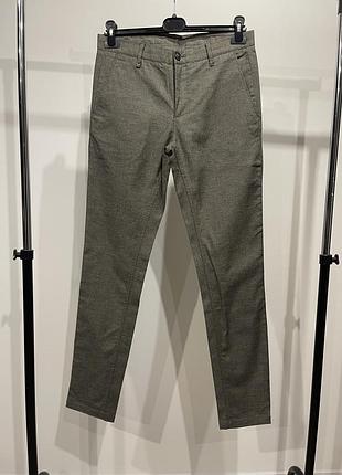 Чоловічі сірі штани zara man (розмір 30)