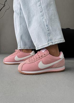 Кросівки nike cortez vintage suede жіночі no brend рожевий 36 (23 см) код: b1359 pink