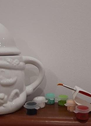 Новорічні чашки diy з кераміки