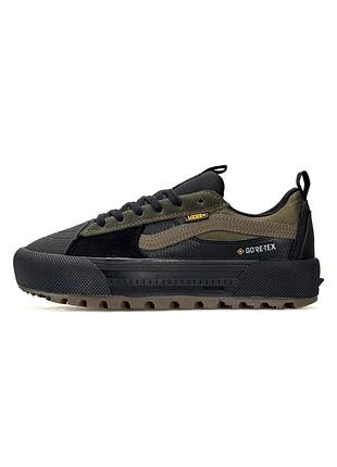 Кроссовки женские vans old skool mte-1, кеды ванс цвета хаки, демисезонные