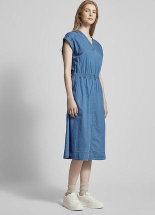 Джинсове з кишенями плаття 👗 3