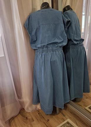 Джинсове з кишенями плаття 👗 6