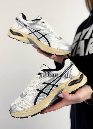 Женские кроссовки asics gel-flux 4 white silver beige