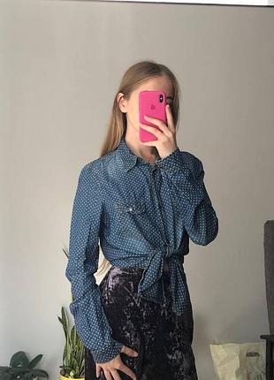 Джинсова сорочка в горошок tezenis 2