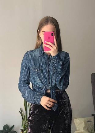 Джинсова сорочка в горошок tezenis