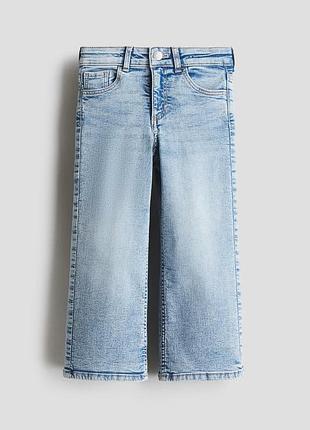6-7/8-9 лет новые фирменные брюки прямые джинсы девочке superstretch wide leg оригинал