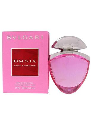 Туалетна вода bvlgari omnia pink sapphire jewel charm 25 m оригінал парфюм духи оригинал