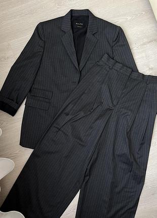 Вовняні брюки палаццо massimo dutti 7