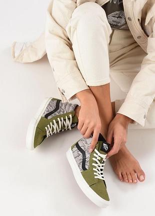 Кеди vans sk8-hi terrarium avocado. размер 37.