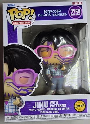 Фигурка funko pop! cерии k-pop demon huntersкейпоп-мысловицы на демонах - джину jinu #2259 chase